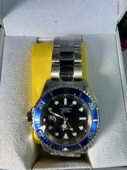 Invicta blue silver Authentic watch new