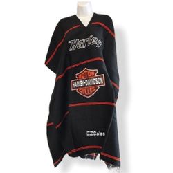 Harley Davidson Embroidered Poncho 
