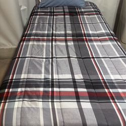 Twin bed mattress and frame