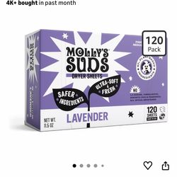 Molly's Suds Lavender Dryer Sheets (115+ Count)