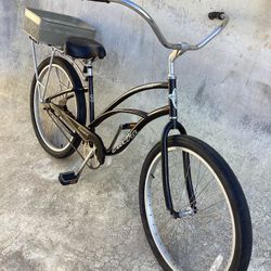 ELECTRA SINGLE SPEED CRUISER BIKE W / QUICK RELEASE REAR BASKET