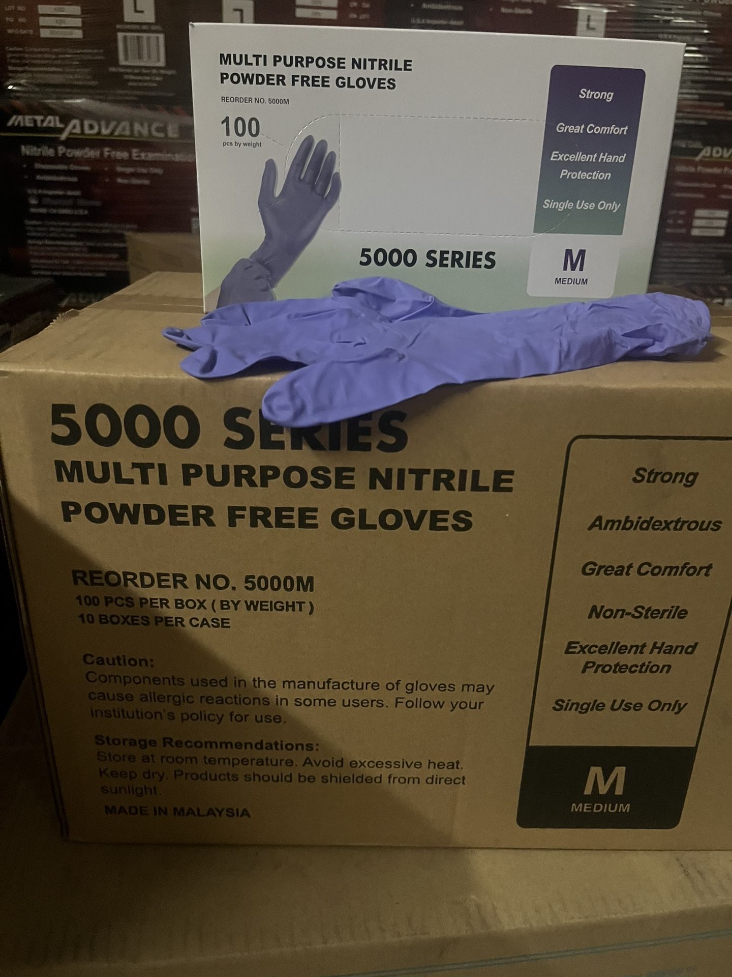 Purple Nitrile Glove