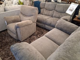 Stylish 2PC  manual reclining set