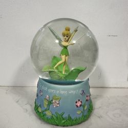 Disney Enesco Tinker Bell Snow Globe Musical Fur Elise 