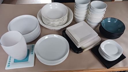 Crate & Barrel collection of diner ware