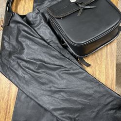 Motorcycle Chaps(2) And Side Bag