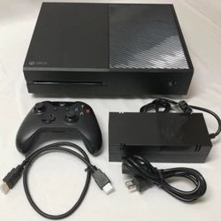 Black Xbox One/ Green Controller Plus Black One