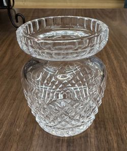 WATERFORD CRYSTAL Honey Marmalade Jelly Jam Jar Diamond Cut No Lid # 5111