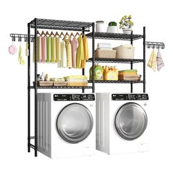 Over Washer and Dryer Laundry Room Storage and Organizer, Heavy-Duty Space Saver