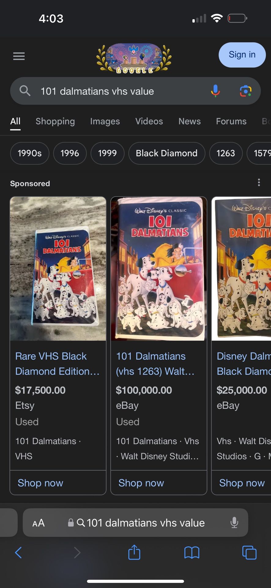 VHS 101 Dalmatians Worth Tons!!!!,New Products : American Fashion Style Bags On Sale