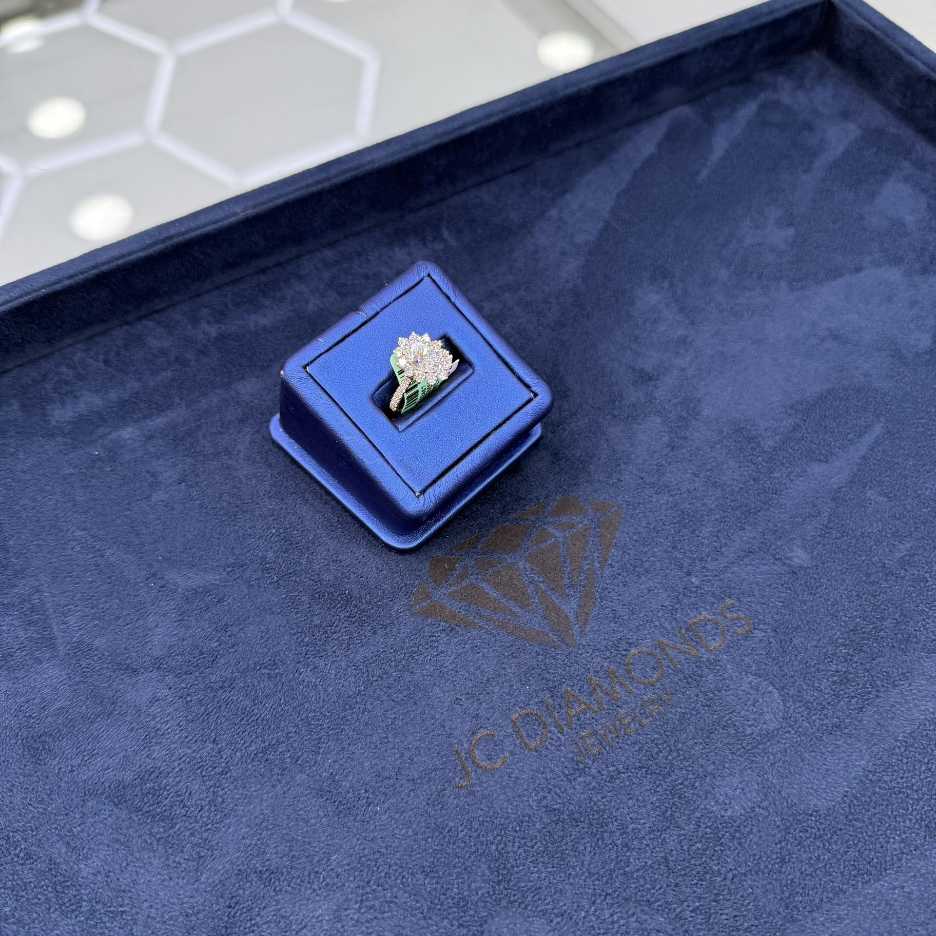 Ring Engament Lab Diamonds 14k Gold 3,1o Man