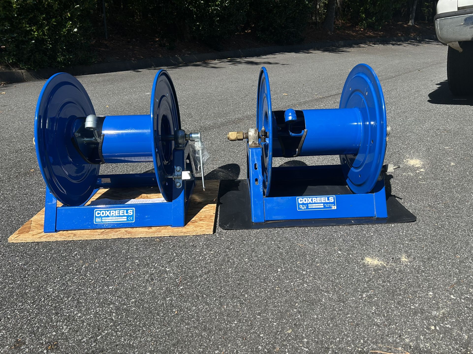 2 Cox Hose Reels