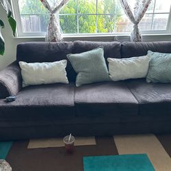 Dark Chocolate Sofa & Loveseat Set