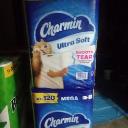 CHARMIN ULTRA SOFT TOILET PAPER 30=120 1ROLL=4