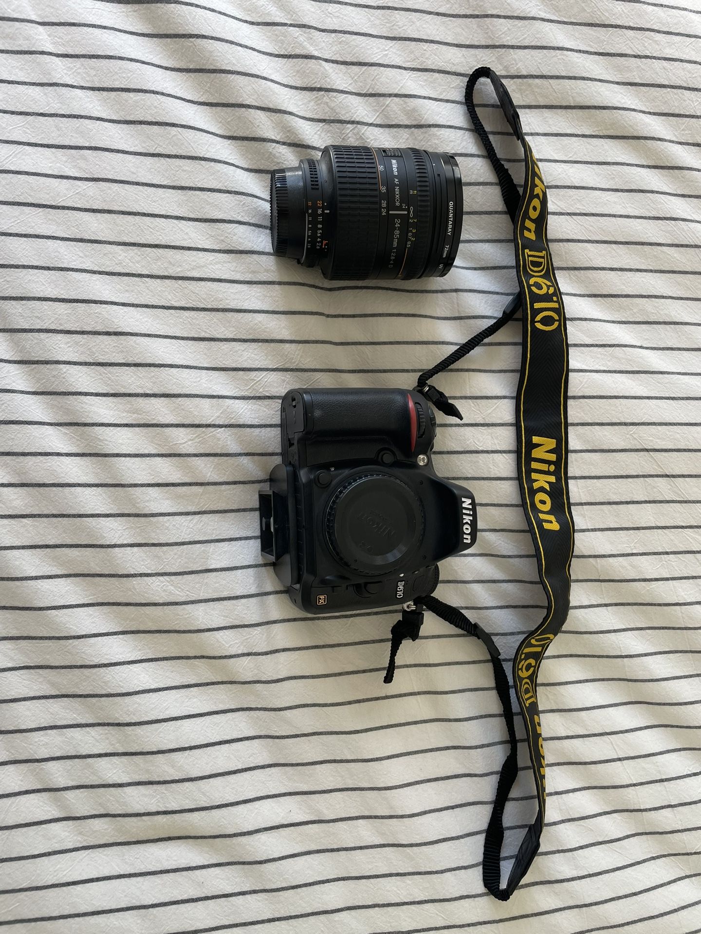 Like New: Nikon D610 DSLR + Nikon AF Nikki’s 25-85mm Lens