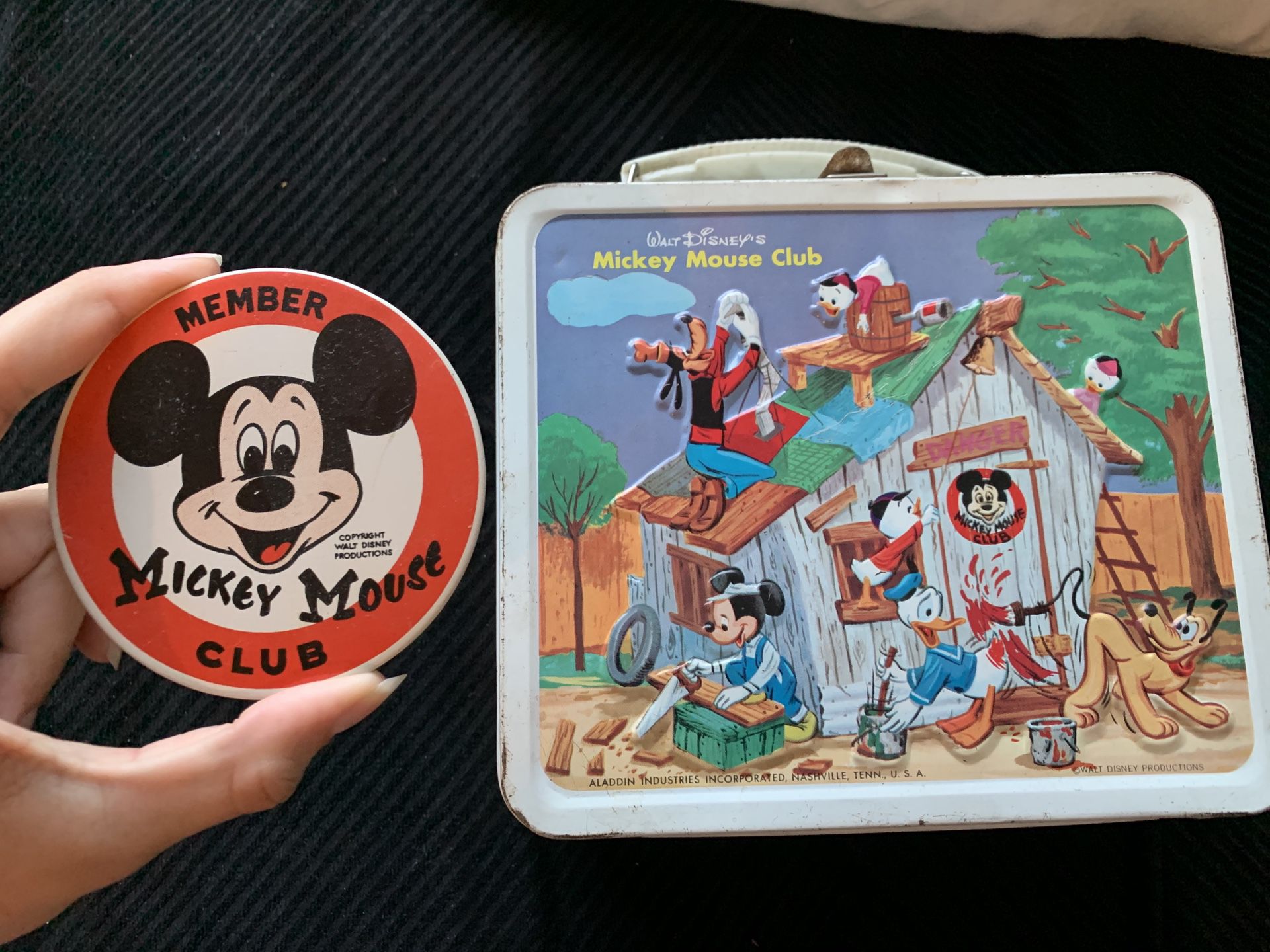 Collectible Mickey Mouse club lunch box