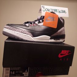 New, Authentic Air Jordan 3 Retro Men Size 13