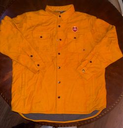 NWT Duck Camp x Lone Star Beer Orange Shacket - RARE Discontinued [2X]