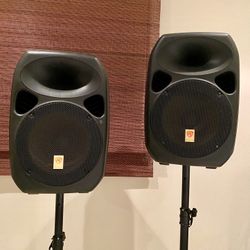 Speakers W Tripods Stand -Rockville RPG122K i