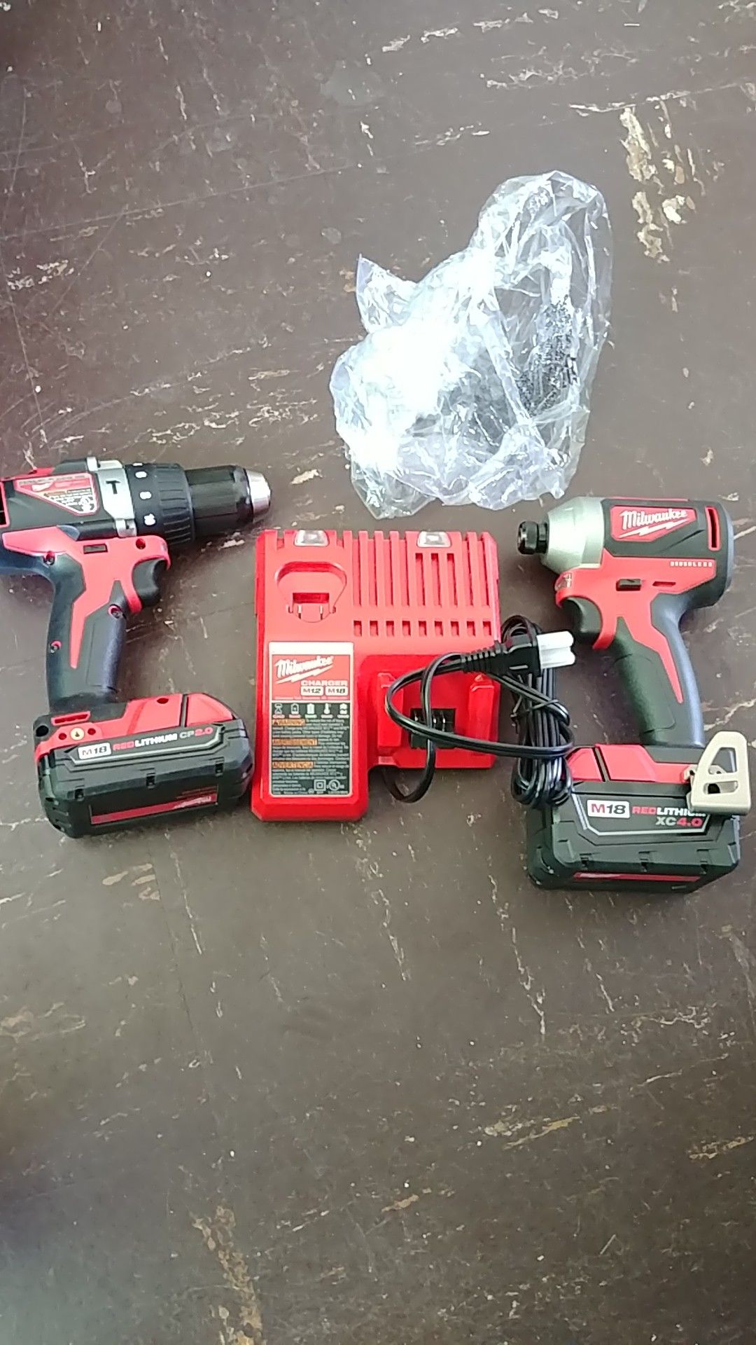 Milwaukee 18v Brushleess impact Drill. And HAMMER DRILL new