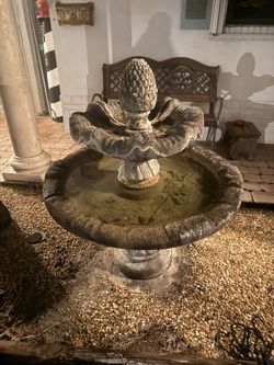 Pineapple Concrete Fountain