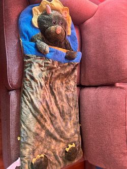 Kids Dinosaur Stuffed Animal Sleeping Bag