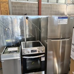 Stainless Appliances Set Small Size 