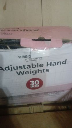 Studio C FormFit Adjustable Hand Weights 30 lb Set