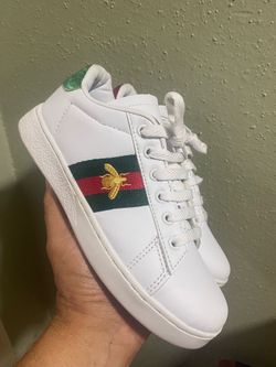 Gucci Ace Sneakers  with Bee Embroidery & Web Stripe Size 5.5
