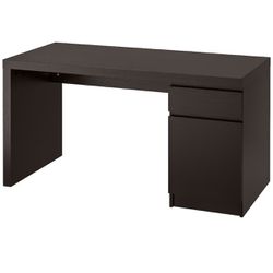 IKEA Malm Desk Black-Brown