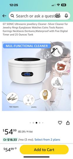 Ultrasonic Jewelry Cleaner