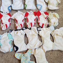 17 Preowned XS Cloth Diapers
