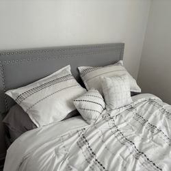 Full Size Mattress, Bed frame, And Sheets