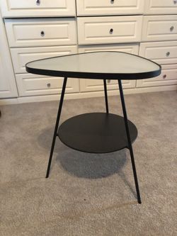 Glass Top End Table