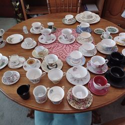 Vintage Teacup And Saucer Bone China Collection 