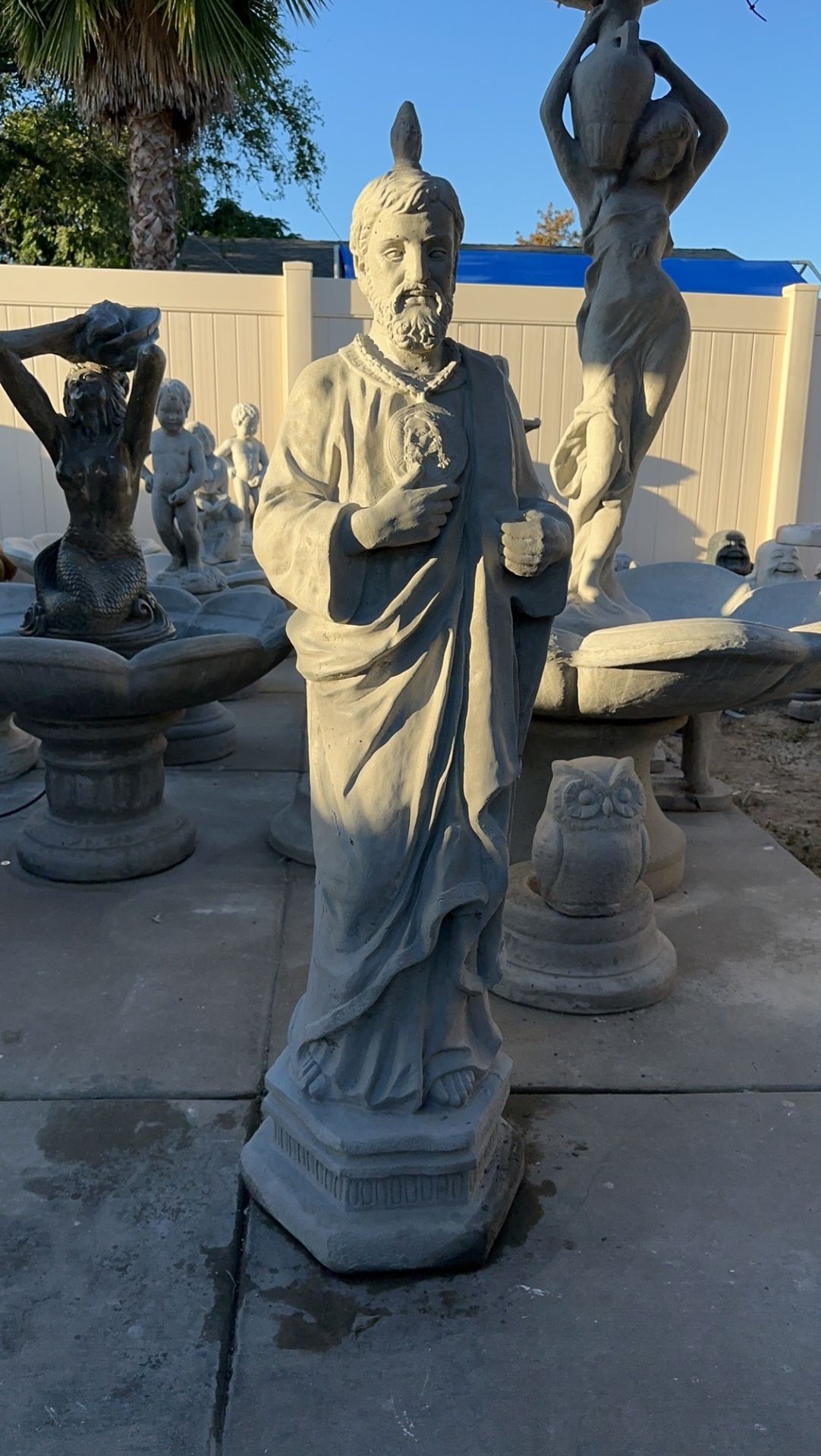 San Judas Concrete Statue