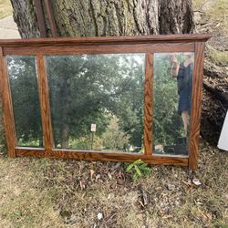Oak Framed Mirror Large