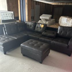 Brown Sectional