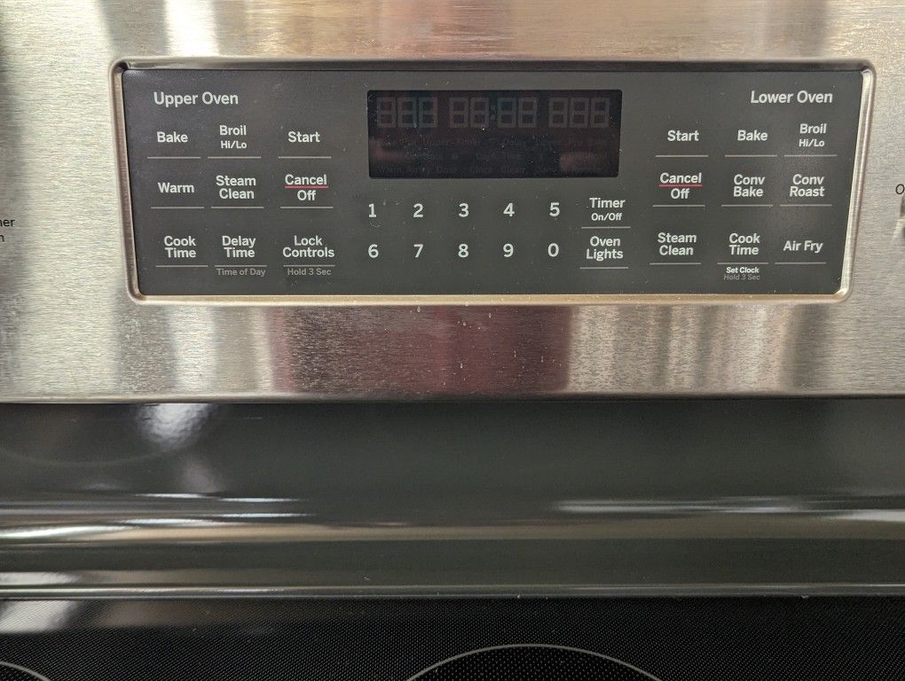 GE 6.6cu Freestanding Double Oven Electric Range with Convection and