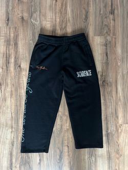 Scarface Tony Montana The World Is Yours Sweatpants Black Size S