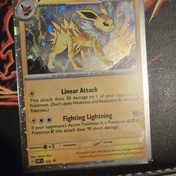 pokemon cards prismatic evolutions Promos Vaporeon 168 Jolteon169 Flareon167