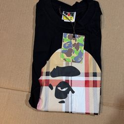 Burberry bape tee-Size small