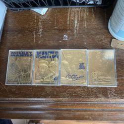 Gold Baseball Cards 23 Karat Gold