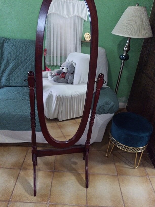 Bedroom Standing Mirror,Wood