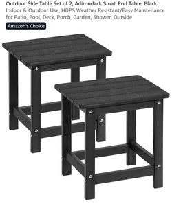 Outdoor side table COLOR BROWN ASSEMBLY REQUIRED