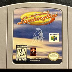 Automobili Lamborghini (Nintendo 64, 1997) – High-Speed Racing Classic in Excellent Condition! 🏁 / 🎖️ Vet Discount Available!