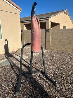 Punching bag with stand