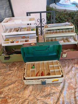 3 Fishing Tackle Boxes With Supplies
