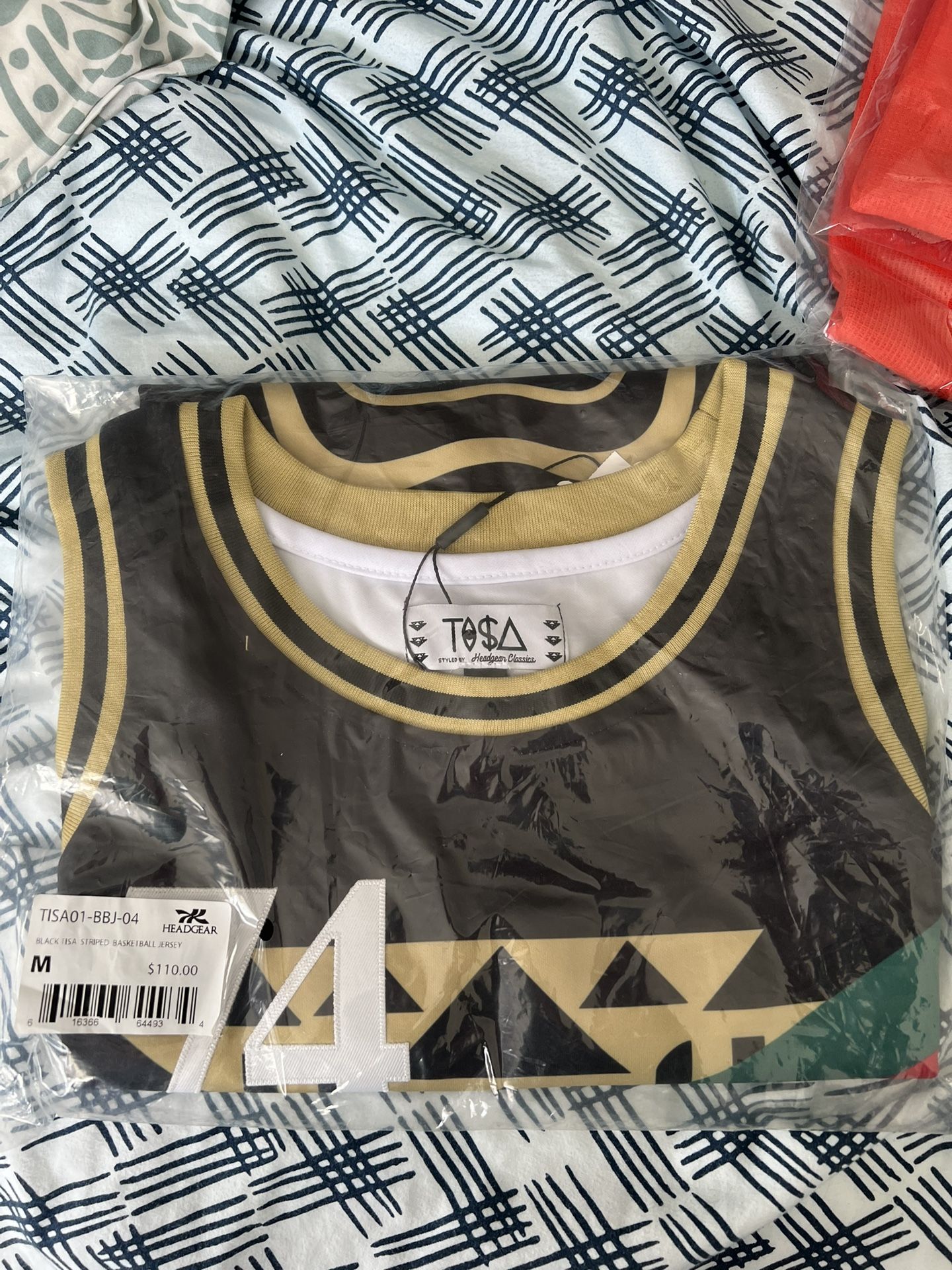 TISA Striped Basketball Jersey size Medium
