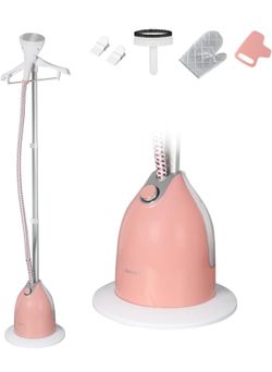 Steamer for Clothes Standing, 1500W 0.5 Gallon (1.8L) Water Tank for 55 Minutes Continuous Steaming and Heats In 35 Seconds Garment Steamer, with Safe